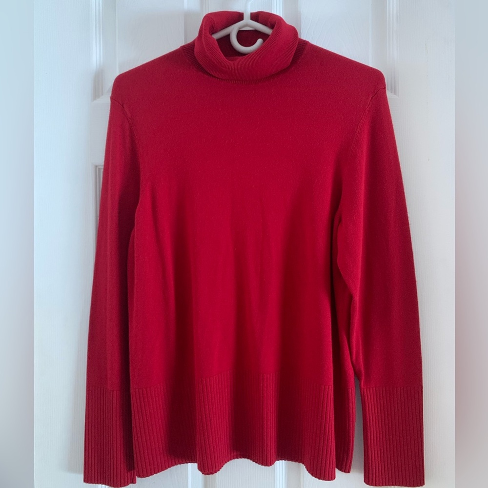 Cleo Red Turtleneck Sweater